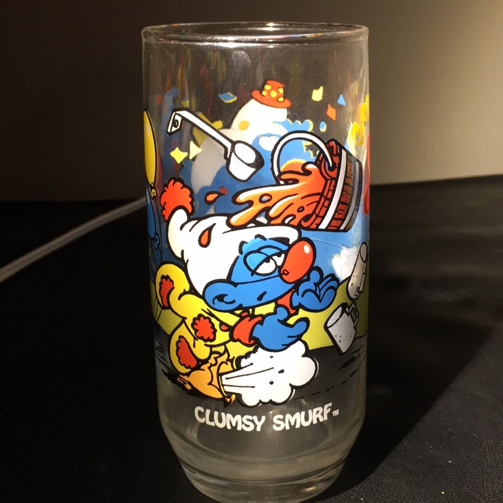 Vintage Smurf Cups
